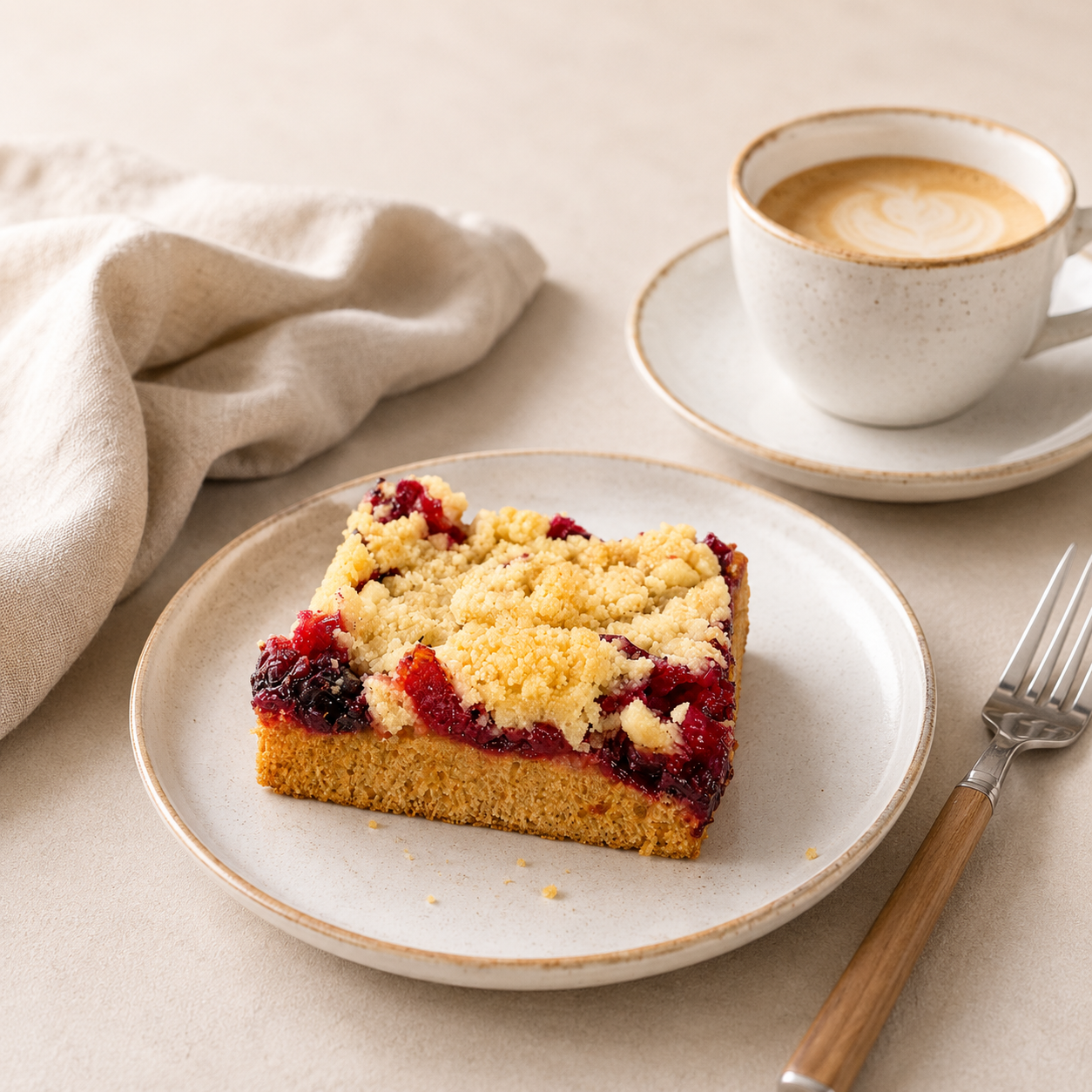 NUR ABHOLUNG: Kirschstreuselkuchen *