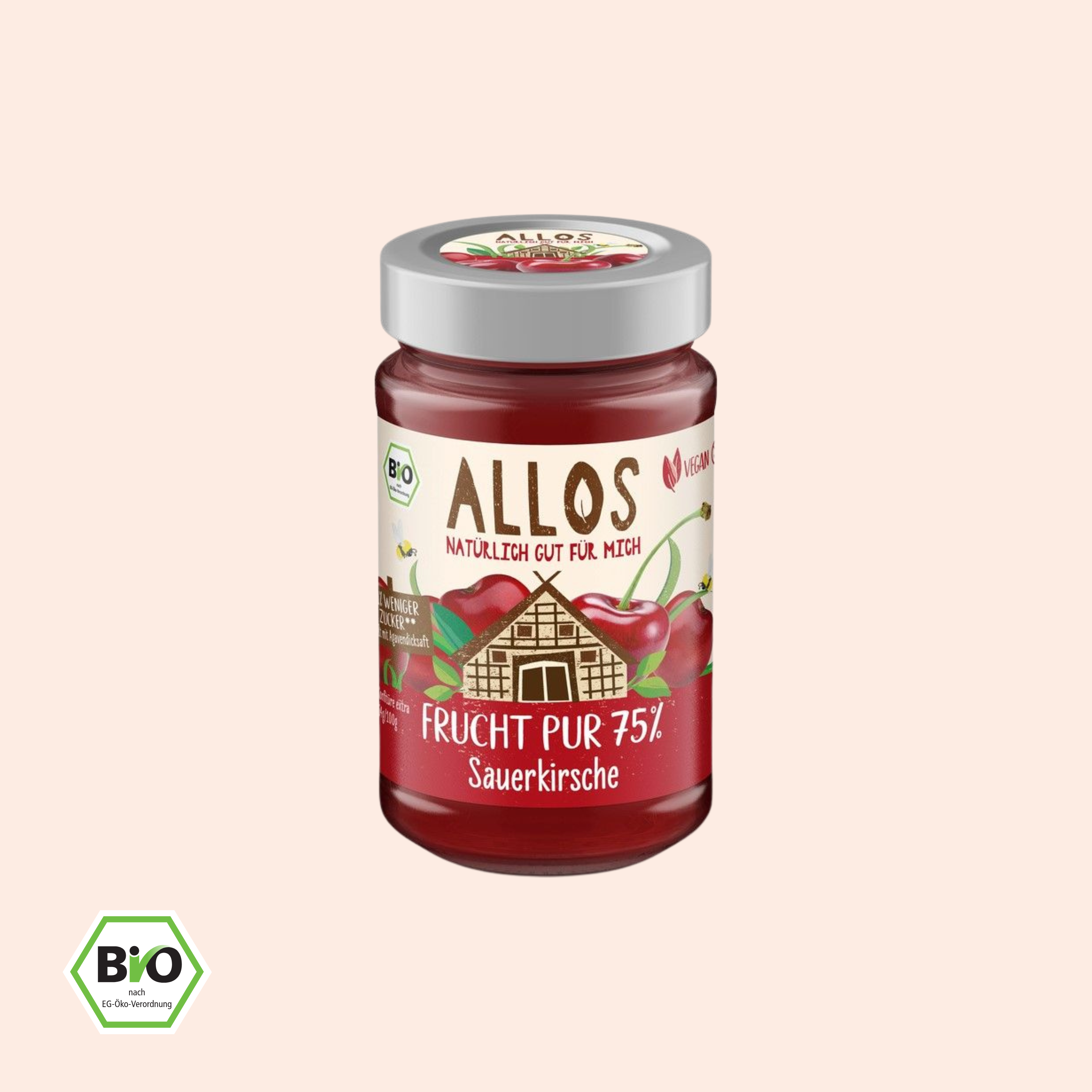 Frucht Pur 75% Aufstrich Sauerkirsche (200 g)
