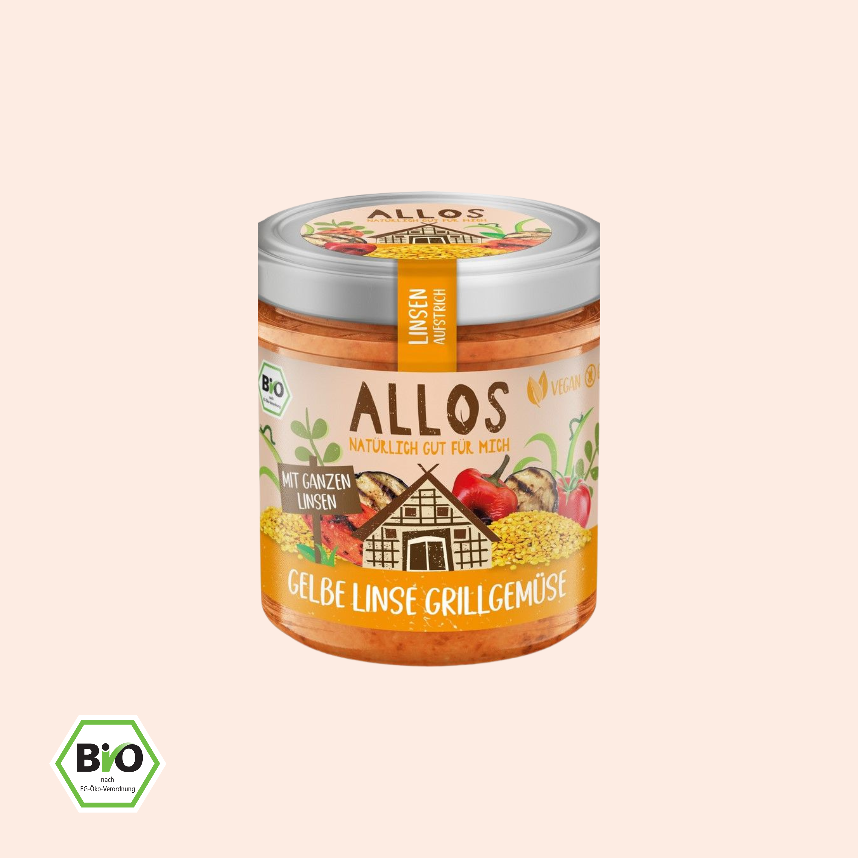 Linsen-Aufstrich Gelbe Linse Grillgemüse (140 g)
