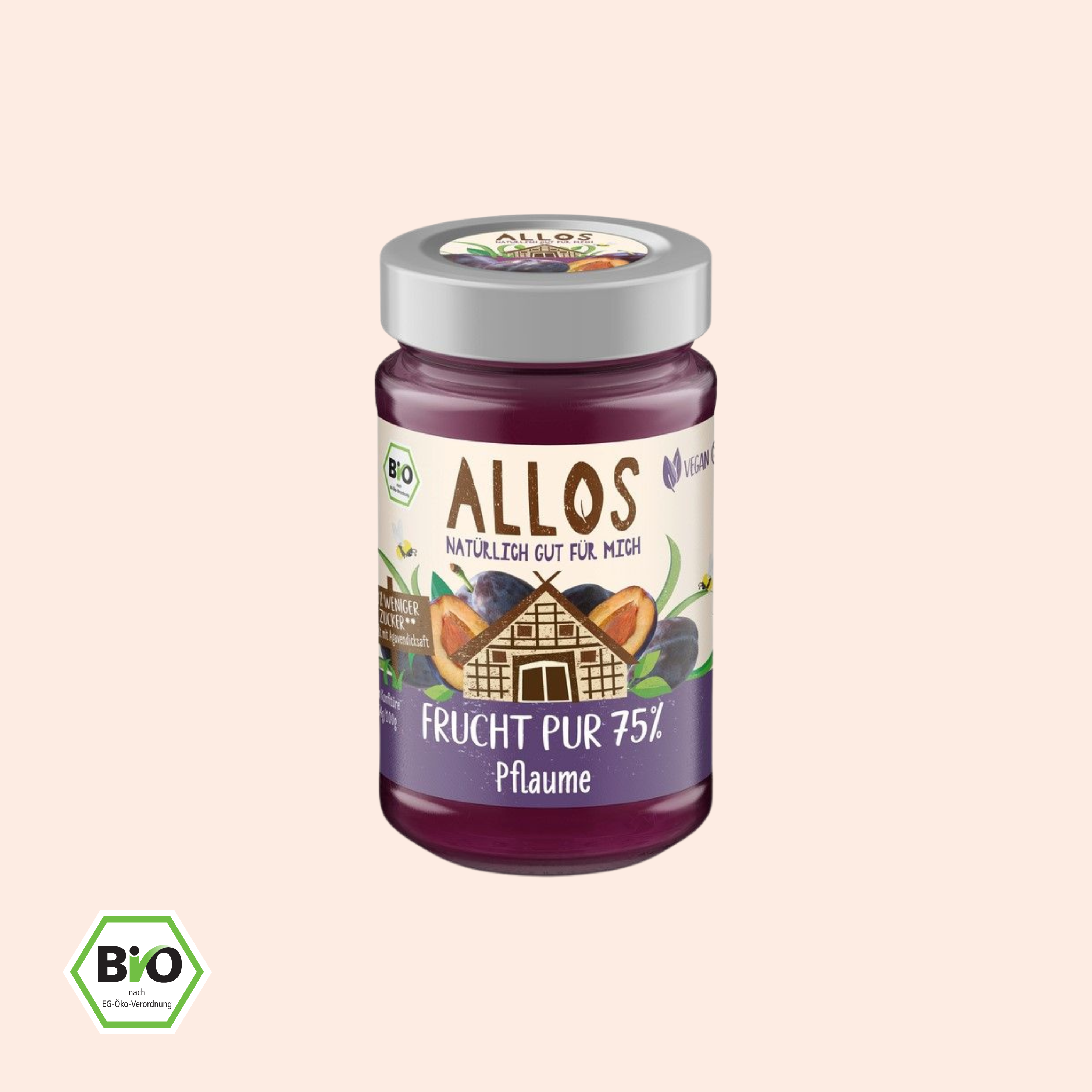 Frucht Pur 75% Aufstrich Pflaume (200 g)